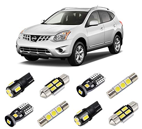 Kit de luces LED blancas interiores para Nissan Rogue 2008-2013 miniatura 1