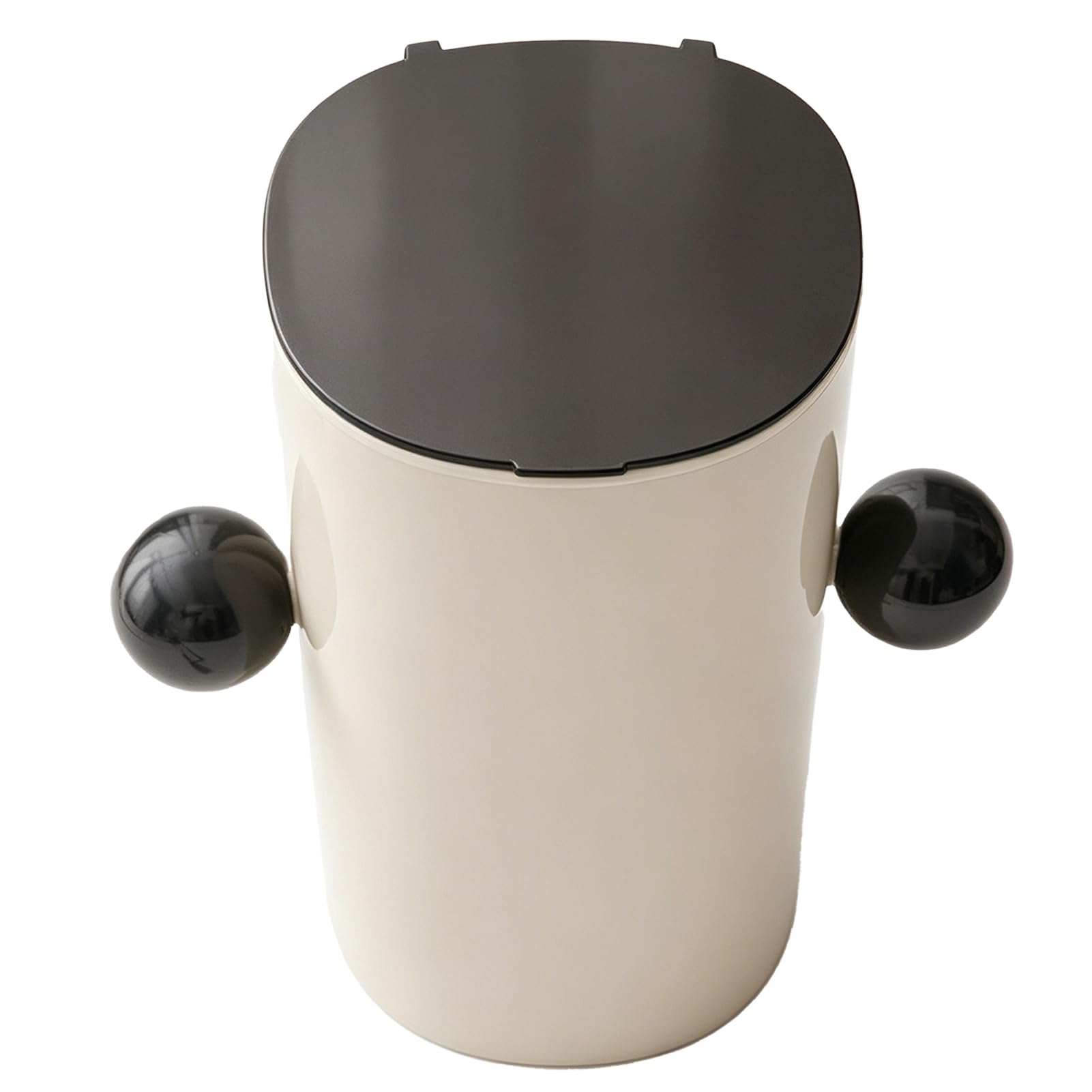 Cocoarm Porta Pennelli per Trucco con Sollevamento Automatico, Organizer per Pennelli Cosmetici in Plastica e Acciaio Inossidabile, 4 Scomparti, un Coperchio con Sollevamento a Chiave, Portaoggetti