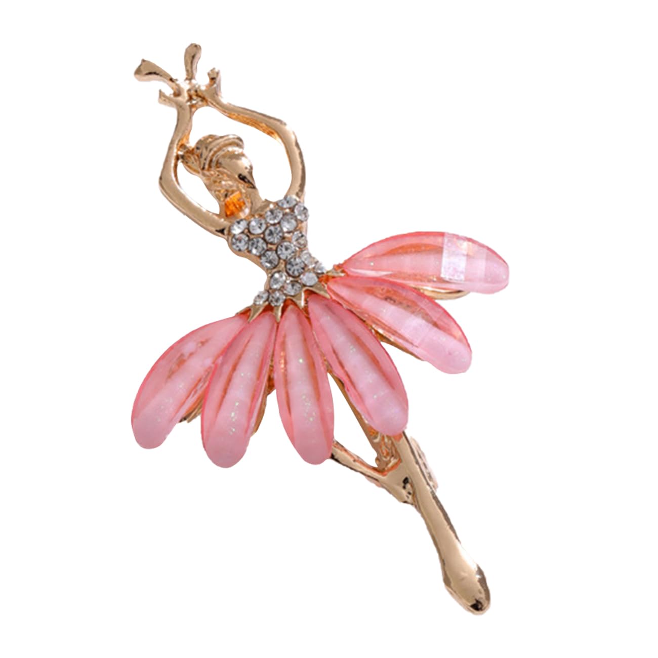 FAIRYGATE Gold Pin for Dress Brooch Crystal Pins Badge Enamel Lapel Brooches for Women Jewelry Decoration for Birthday Dating Party Anniversary UC31 — view 4