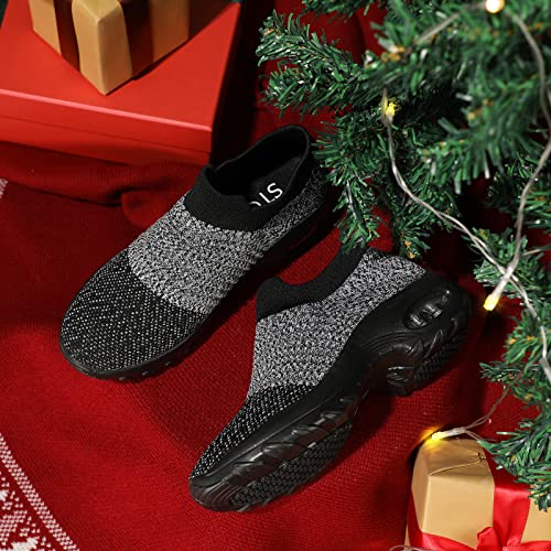 Stq B07QPWJ9TH Women'S Walking Shoes Sock Sneakers Mesh Slip thumb #7