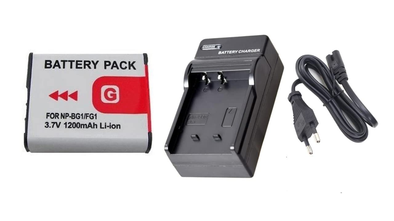 Schsteindar® Combo NP-BG1 Rechargable Battery + Charger Pack for Sony BC-CSG BC-CSGB BC-CSGC BC-TRG for Sony Cybershot DSC-H7 DSC-H7/B DSC-H10 DSC-H10/B DSC-H20 DSC-H3 DSC-H3/B DSC-H50 DSC-H50/B ETC. (B0BP8KRDL8) Amazon Price History, Amazon Price Tracker