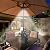 LATME Patio Umbrella Light 3 Brightness Modes Cordless-4 x AA Battery Operated,Umbrella Pole Light Camping Tents or Indoor Use
