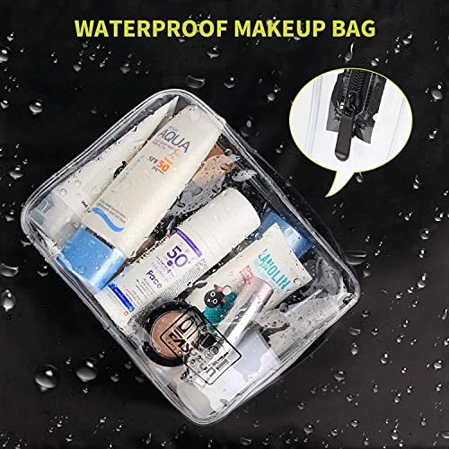 TSA Approved Toiletry Bag Travel Clear Makeup Bags 2 PCS Travel Accessories Quart Size for Men Women 5 TSA Approved Toiletry Bag Travel Clear Makeup Bags 2 PCS Travel Accessories Quart Size for Men Women