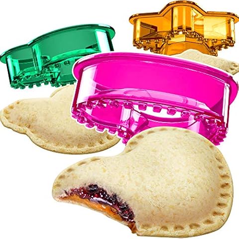 Sandwich Cutter and Sealer - Decruster Sandwich Maker - Great for Lunchbox and Bento Box - Boys and Girls Kids Lunch - Sandwich Cutters for Kids (Heart, Star, Mouse) Cover