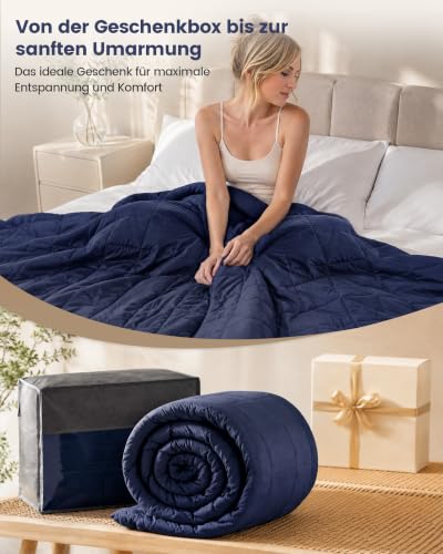 Good Nite Gewichtsdecke Therapiedecke Erwachsene-Angst & Stress 6kg Navy – Ansicht 8
