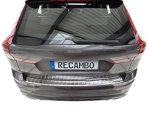 Boot Sill Protector Stainless Steel Chrome Compatible with Volvo XC60 II | Year of Manufacture from 2017> | Premium Quality RECAMBO - Image 2