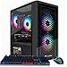 STGAubron Gaming PC Computer Desktop, Intel i7 Xeon E5, Radeon RX 550 4G, 16GB RAM, 512GB SSD, WiFi, BT 5.0, RGB Fan x3, Windows 11 Home, Gaming Computer Tower for Gamer,Streaming
