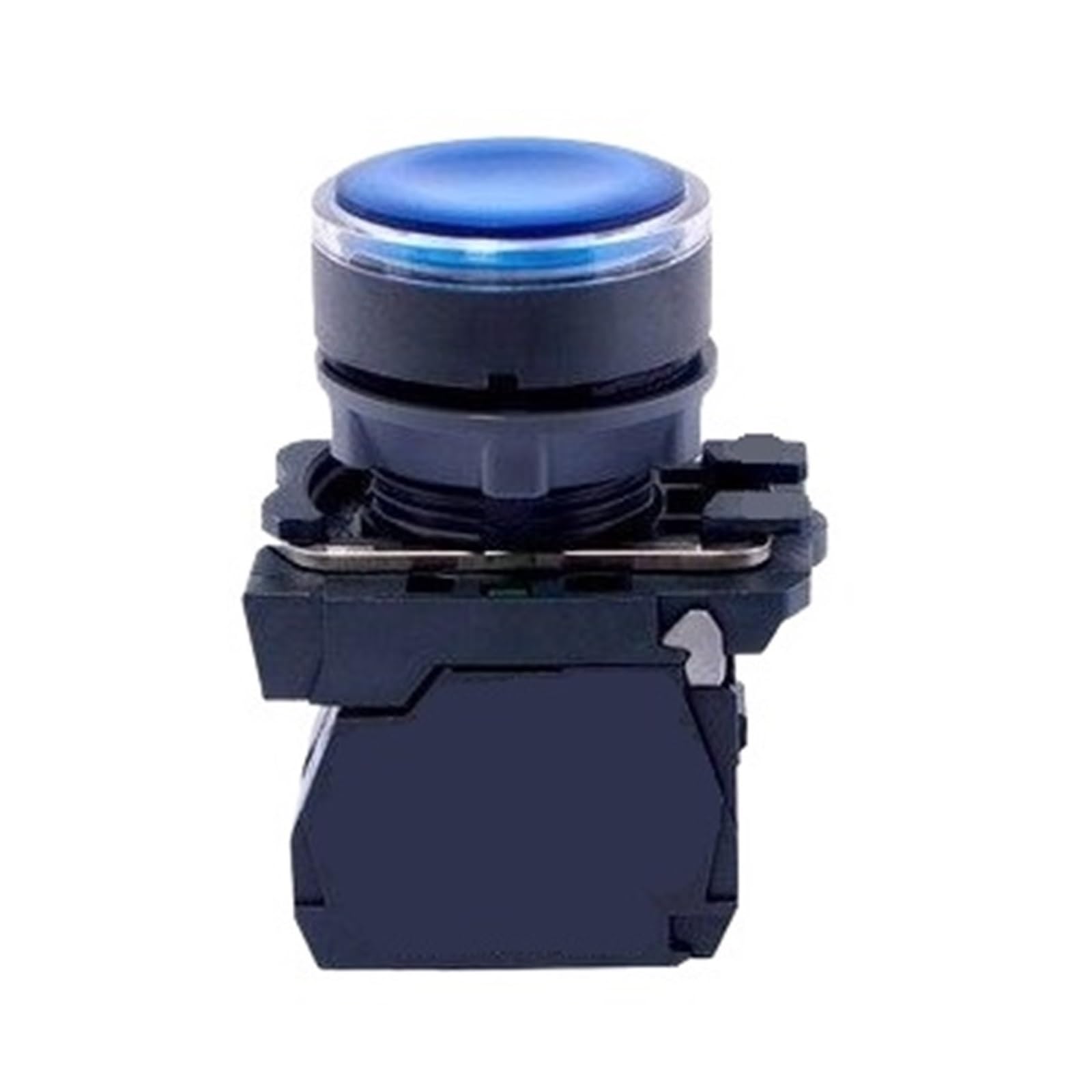 KKPOPP Push button switch XB5AW36B1C Blue 24V 1NO Ø22 panel mount for industrial equipment and automation systems control