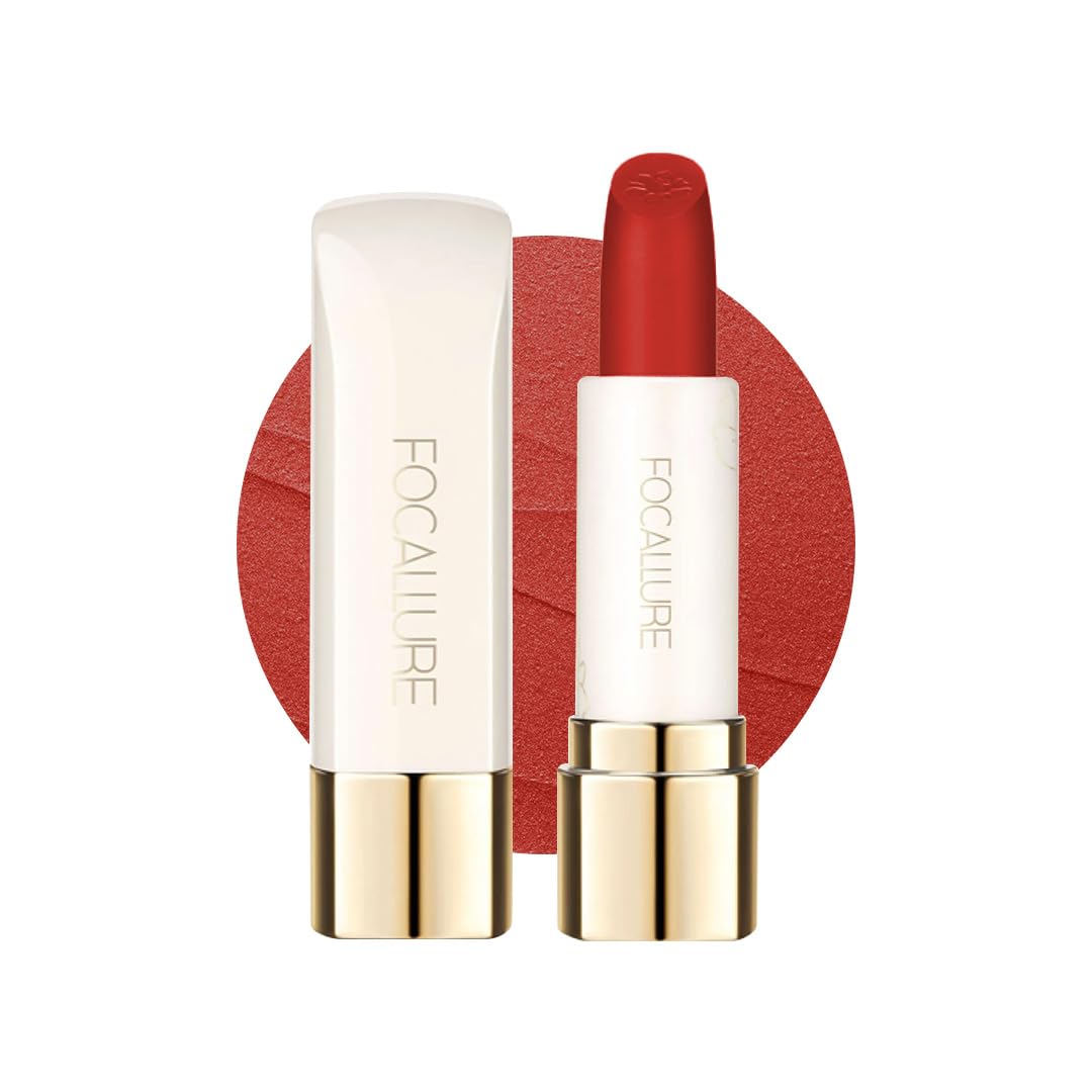 Focallure Pure Matte Lipstick-301, Velvety, Hydrating Lipstick Locks, Comfortable Wear, Bold, Intense, Long Lasting & Waterproof, Super soft texture 3.7gm