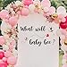 What Will Baby Bee Baby Shower Decal Sign, Gender Reveal Girl or Boy Wall Stickers Sign,Bee Themed Gender Reveal Decorations, Party Backdrop Supply.