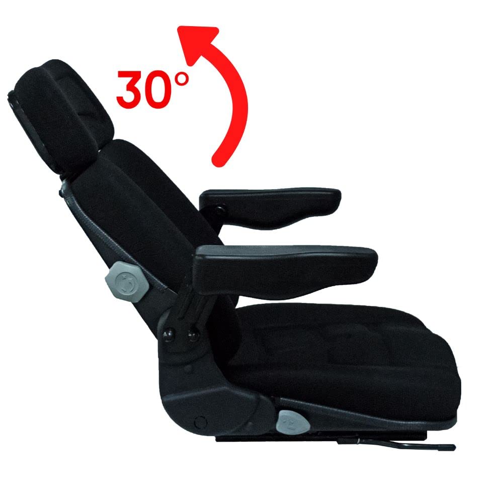KlaraSeats Schleppersitz Hofladersitz S 85/90AR Stoff Schwarz