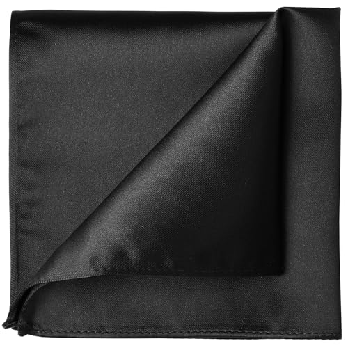 Image of KissTies Satin Pocket Square Plain Color Handkerchief For Wedding, Prom, Party