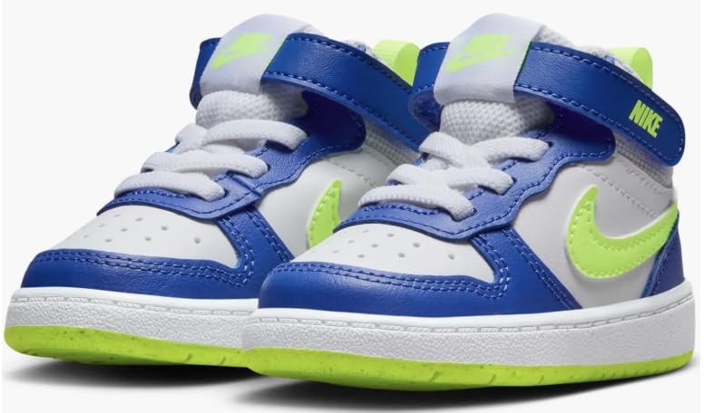 Nike Court Borough Mid 2 Toddler Astronomy Blue/Volt Size 62