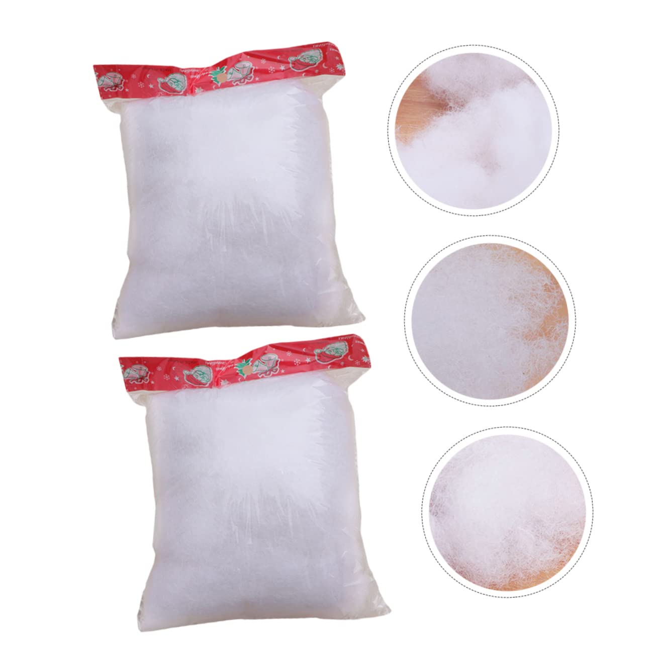 HOLIDYOYO 2Bags Artificial Snow for Christmas Decoration Realistic Decorative Snow Props for Holiday Displays Winter Atmosphere Non Melting Snow for Year Use