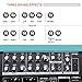 Coolmusic BP40D Powered Acoustic Guitar Amplifier- Portable Bluetooth Speaker 80W W/Battery with Reverb Chorus Delay Effect, 6 Inputs,3 Band EQ, Blue