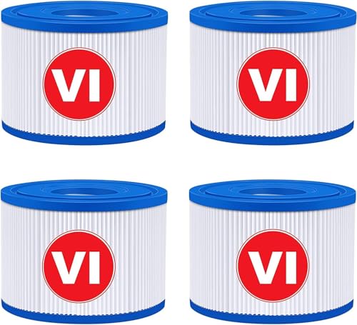 KGC VI Filtre pour Spa, VI Filtre Cartouche Piscine Filtrantes, Cartouche VI Filtrante- Compatible avec Bestway 58323E, Compatible avec Coleman Saluspa 90427E,...