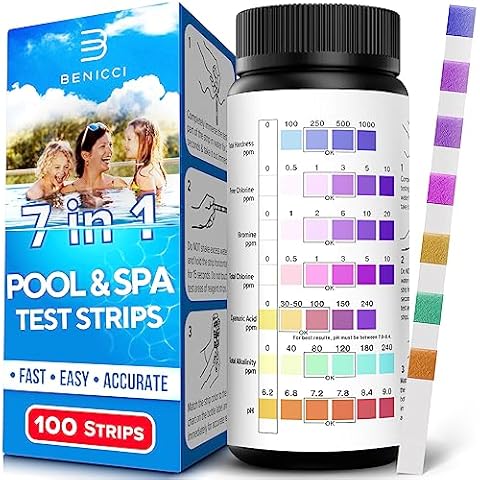 Benicci 7-in-1 Pool Test Strips Cover