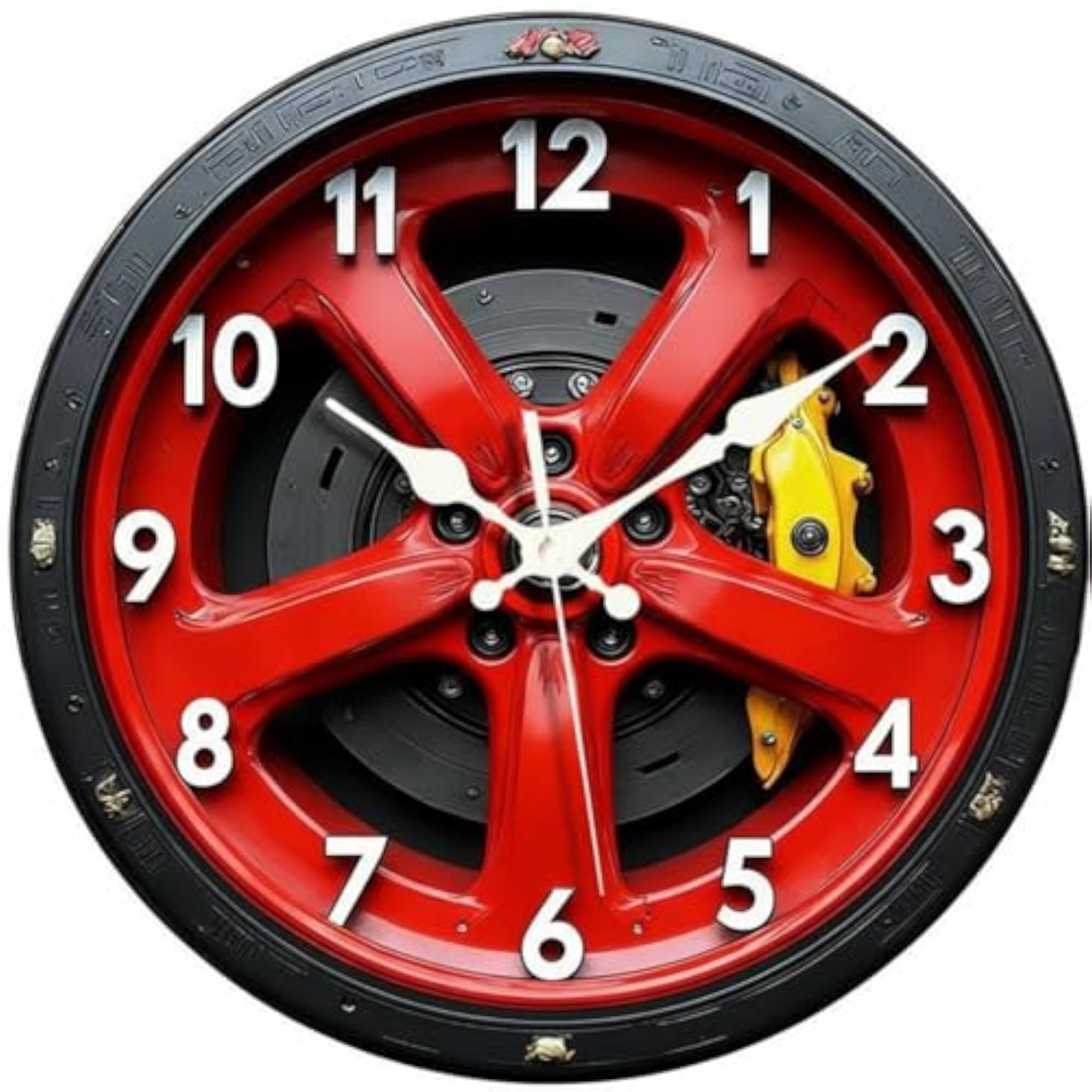 Silent Movement Brake Disc Wall Clock