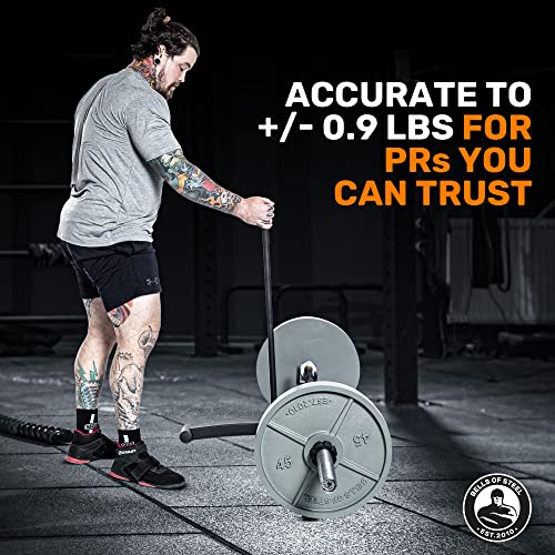Image of Olympic Weight Plates [Bells of Steel] Cast Iron Machined Plates, Barbell Weights for Commercial and Home Gym, Strength Training Plates for Deadlifts, Squats, Bench Press, Shoulder Press