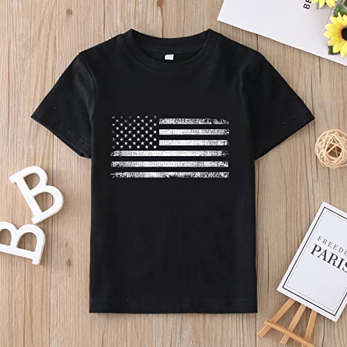 Baby Boys American Flag Short Sleeve Graphic T Shirt Toddler Kids 4th of July Tee Cute Tops Independence Day Shirt3