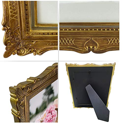 Pharege TA0765003 8X10 Vintage Bronze Picture Frame, Ornate Antique Picture Frame thumb #5