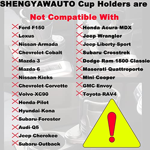 Car Cup Holder Expander, Divided Into Two Car Cup Holder,Car Beverage Cup Drink Placement,Adjustable Large Size Holder,Fit Round Car Cup Slot Less Than 3 Inch #TOP1