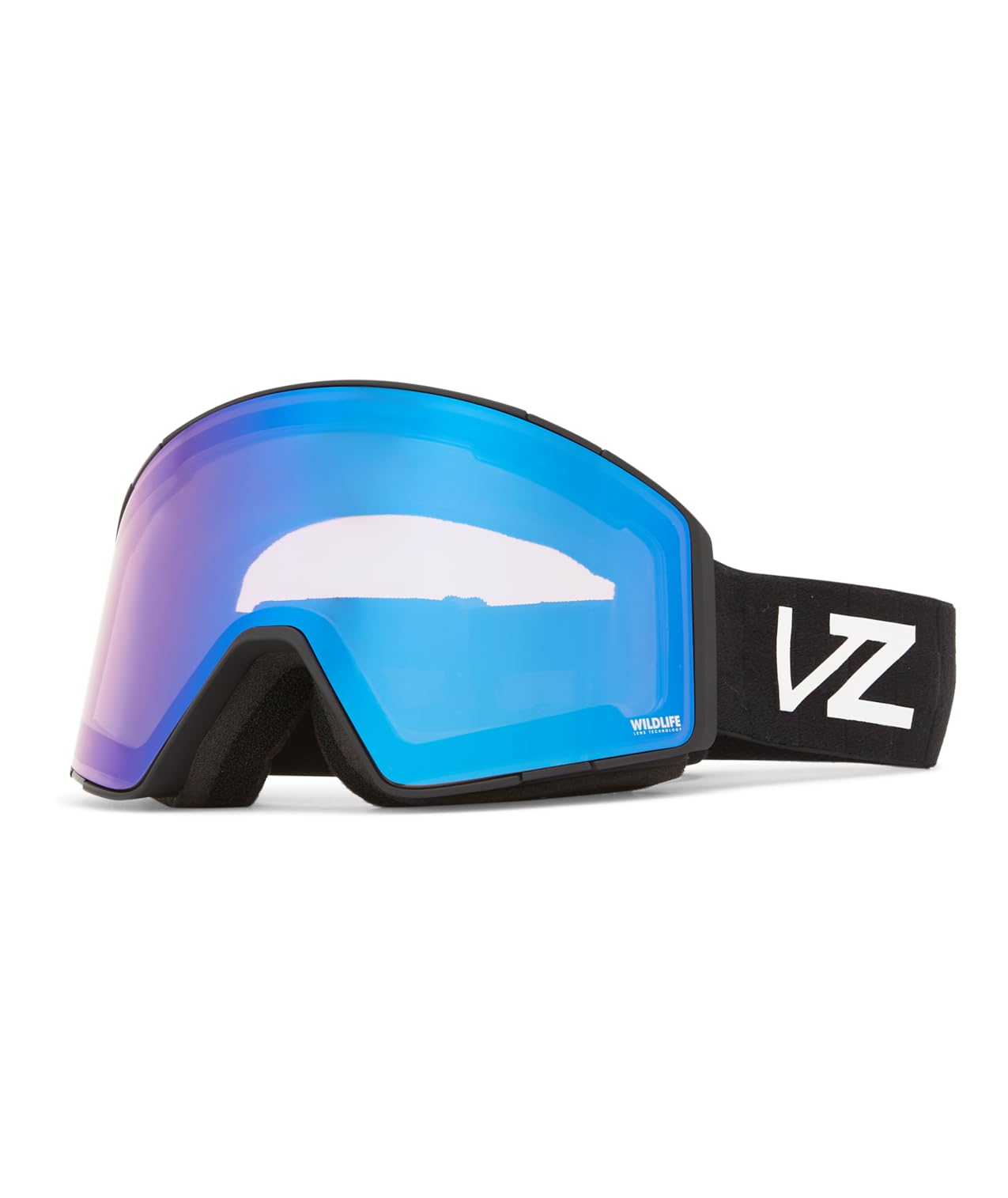 VonZipper Unisex Capsule Ski- und Snowboardbrille, schwarzer Satinrahmen, Wildlife Low Light Plus +