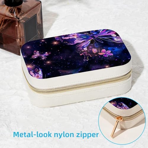 Boîte à bijoux papillon violet anti-nœuds pour boucles d'oreilles - 7