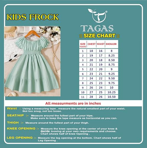 Image of TAGAS Dress for Girls II Baby Girl Dress||Frock for Girls|Casual wear for Kids Dresses||