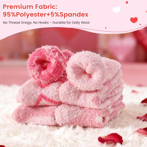 Image of Womens Fluffy Fuzzy Socks,Winter Cozy Soft Warm Socks Gifts for Womens | Soft Comfortable Warm Womens Fluffy Fuzzy Socks