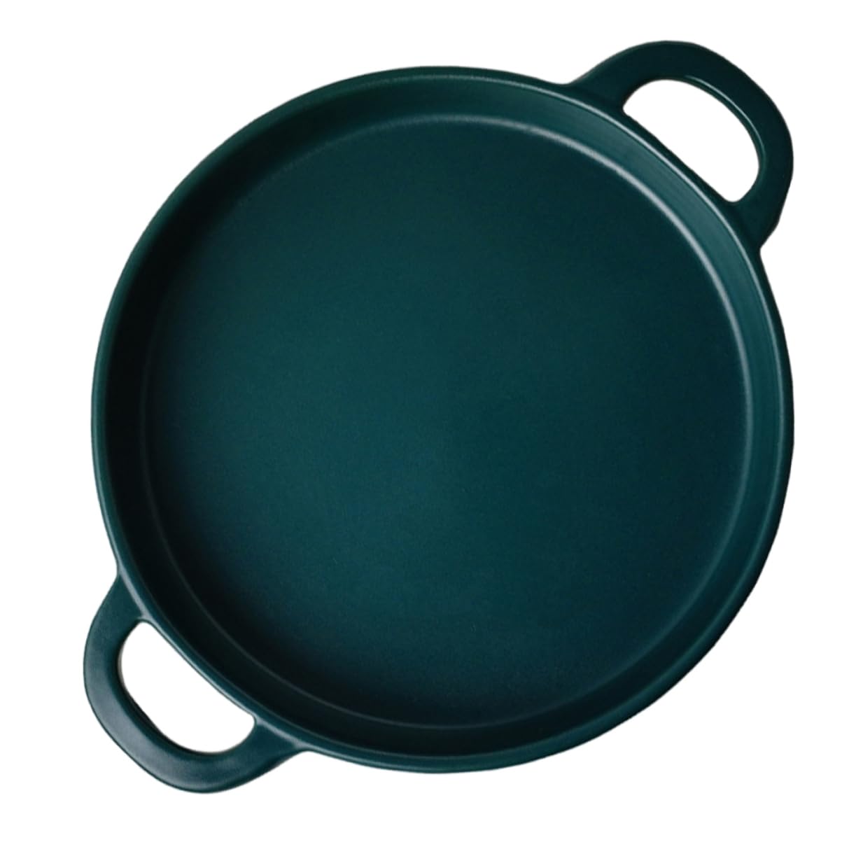 Zerodeko Teglia da Forno in Ceramica Verde, Piastra per Barbecue Multifunzione, Facile da Pulire, per Carne e Forno, Design Moderno