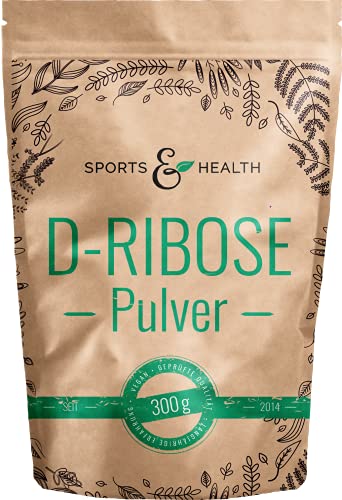 D-Ribose Pulver In Großer 300g Vorratspackung Mit Extra Dosierlöffel - Aus Natürlichen Rohstoffen - Vegan Cover