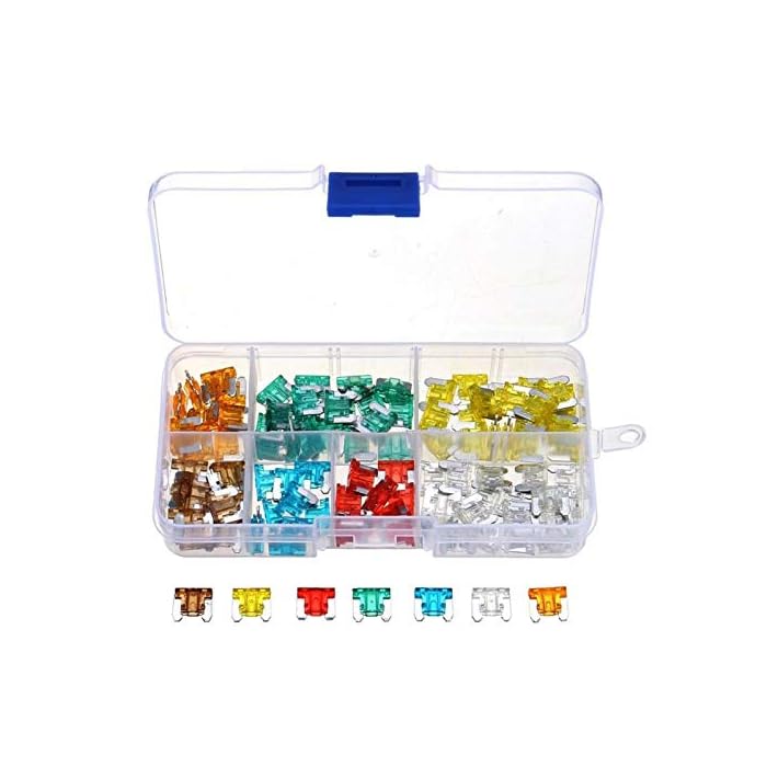 Buy Fuses car fuse 5A 7.5A 10A 15A 20A 25A 30A Ampere (with box clip