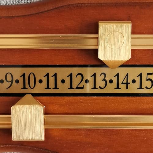 Tablero de puntuación de madera para anotar billar clásico 6