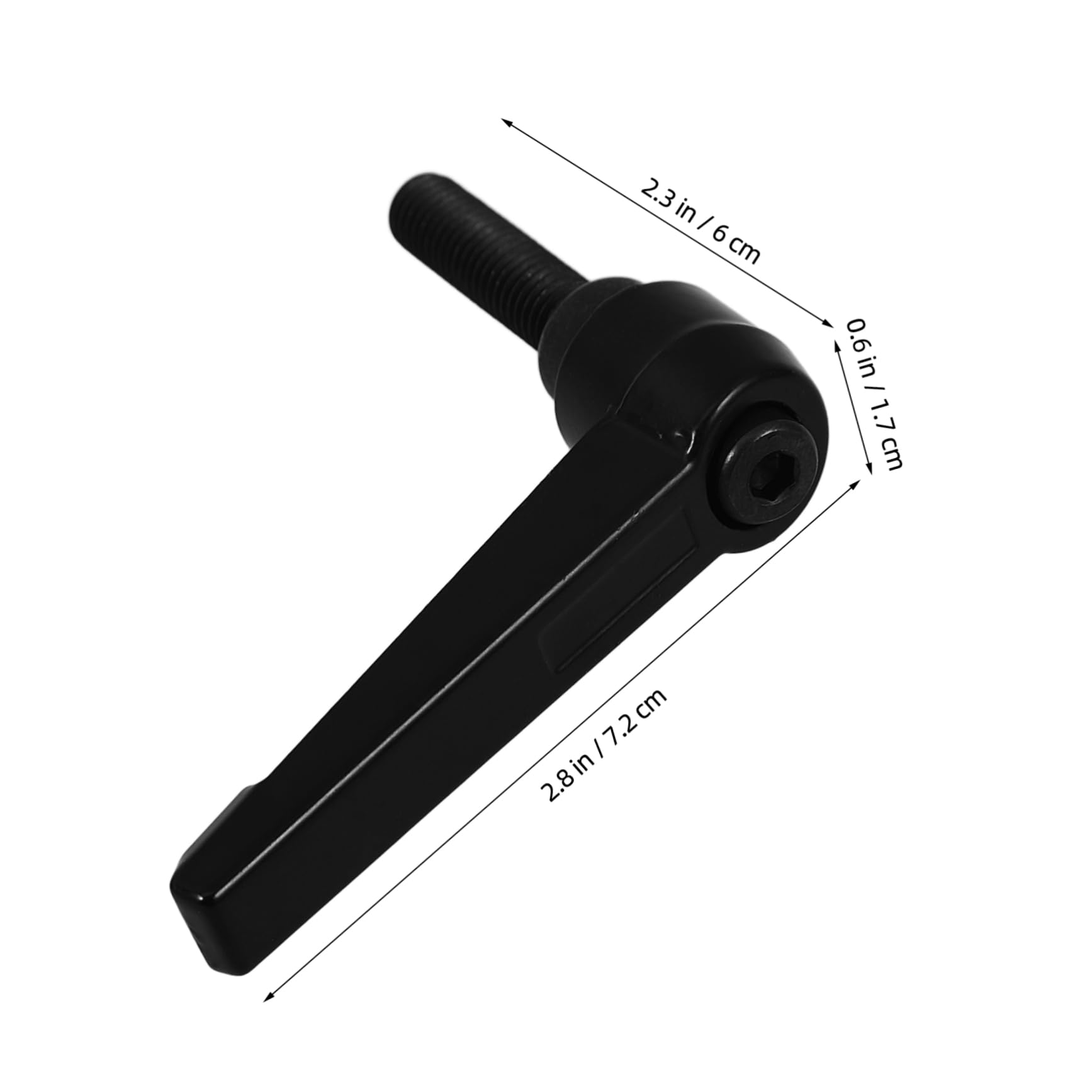 ULTECHNOVO 4pcs Clamping Handles Push Button Lever Grinder Handle Crank Trailer Jack Replacement Metal Clamping Hand Latch Indicating Lock