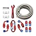 Pro AN6 20FT PTFE Fuel Line Hose Kit, Stainless Steel Braided 3/8