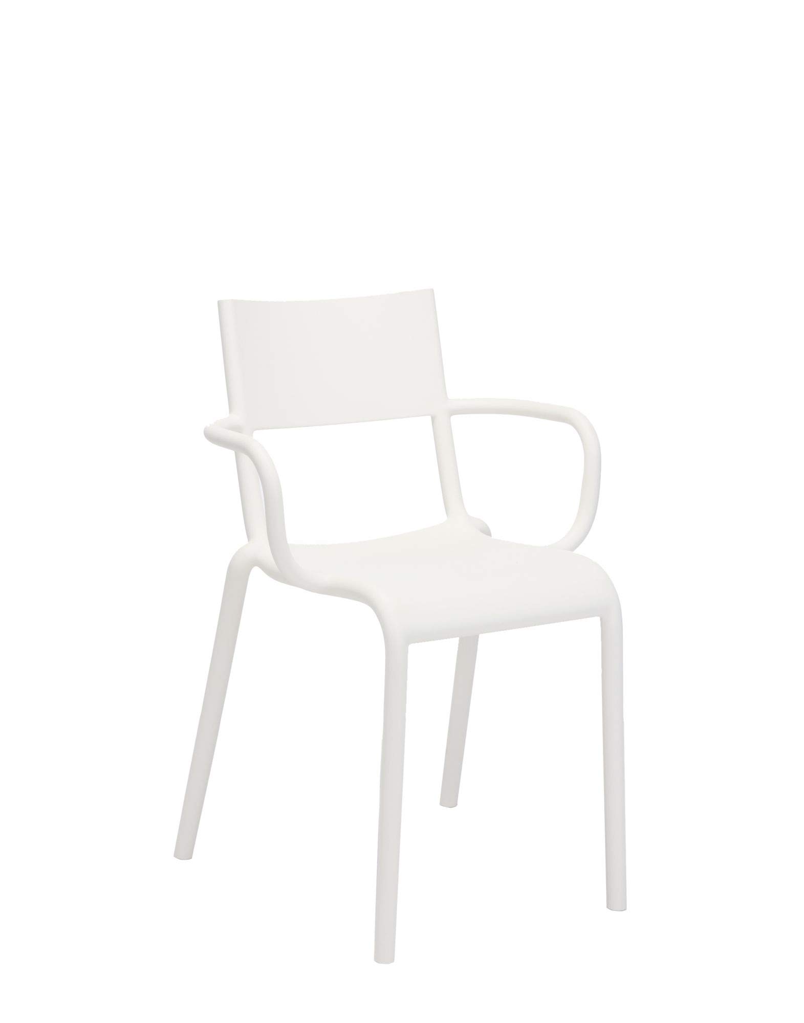 Kartell Generic A, Bianco, 52.2 x 52 x 79 cm, 2 unità