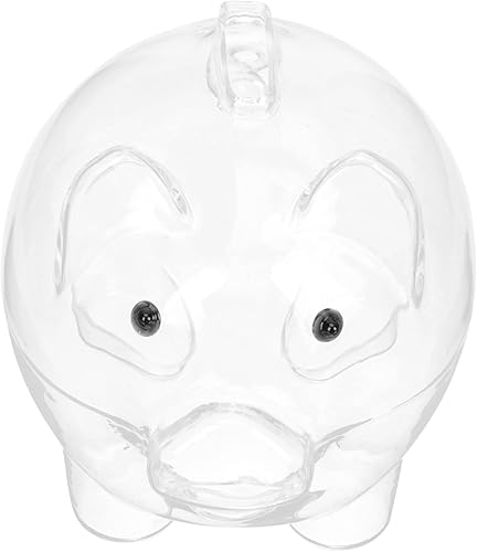 Miniatura 3 de SAFIGLE 2 tarros de cristal para decoración de animales, caja de ahorro de dinero transparente, alcancía, decoración del hogar, alcancía, alcancía,