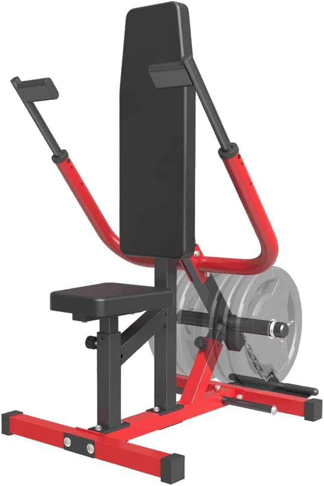 SPART Seated Dip Machine, Plate Loaded Tricep/Bicep Dip Press Machine with Cable Bar & Band Peg for Biceps Chest Training, Upper Body Push Workout, Hold up to 440LBS