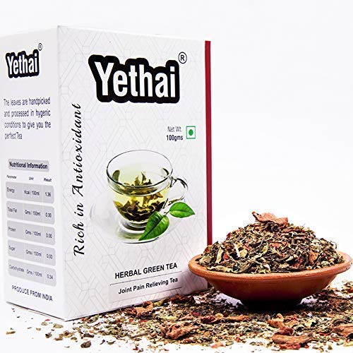 Yethai Joint Pain Reliever Natural Herbal Green Tea for Men and Women, 100 grams (Min. 70 Cups) (B07KWYYT36) Amazon Price History, Amazon Price Tracker