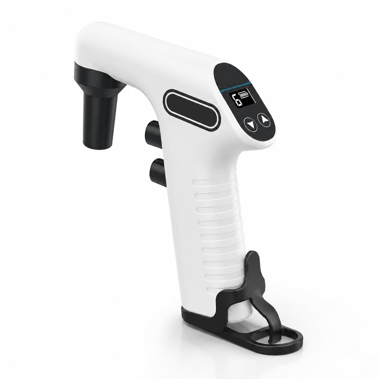 Controlador de pipeta eléctrico, ayuda de pipeta digital de 0,1 a 100 ml con pantalla LCD y batería recargable, bomba de pipeta electrónica de 6 velocidades para aspiración y dispensación de líquidos