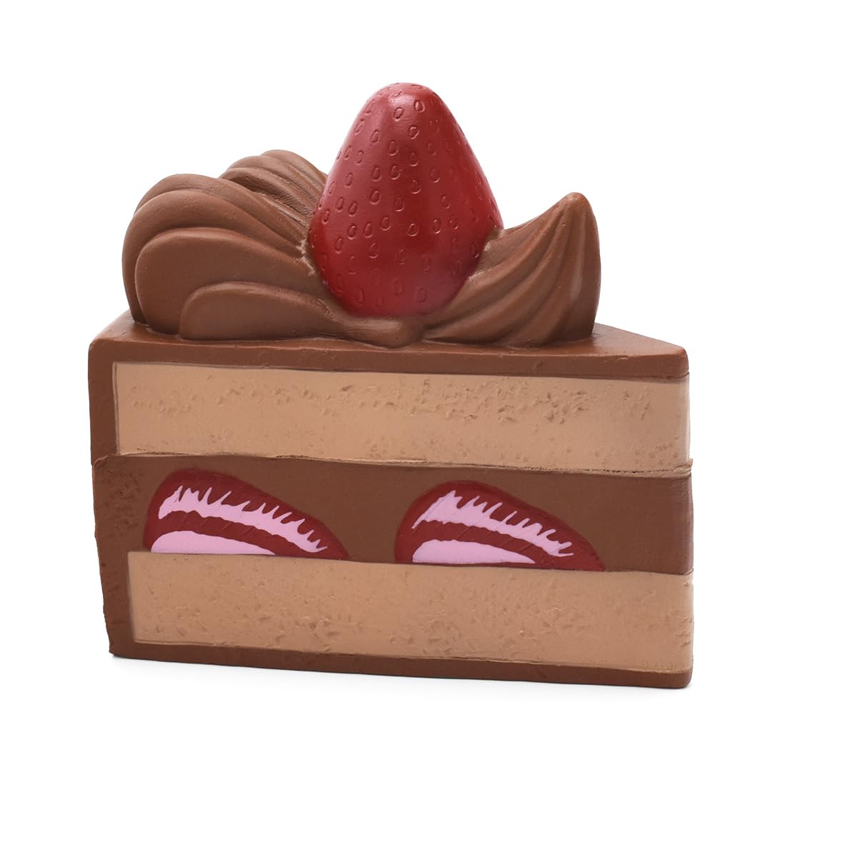 Kiibru Strawberry Shortcake Squishy Birthday Cake Squeeze Colossal Slow Rising Squishies Scented Toy Gift(Chocolate)