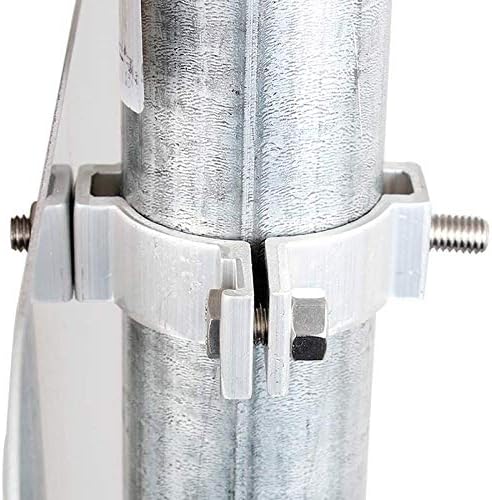 Durable Silver Aluminum Wall Mount Sign Brackets with Steel Hardware