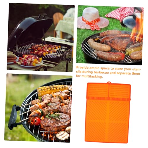 Esterilla de silicona para espátulas y herramientas de barbacoa PRETYZOOM 8