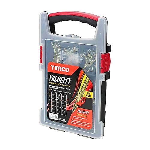 TIMCO - Velocity Premium Multi-Use Screws - Grab Pack - PZ - Double Countersunk - Yellow - 600 Pieces, Mixed Sizes - Image 2