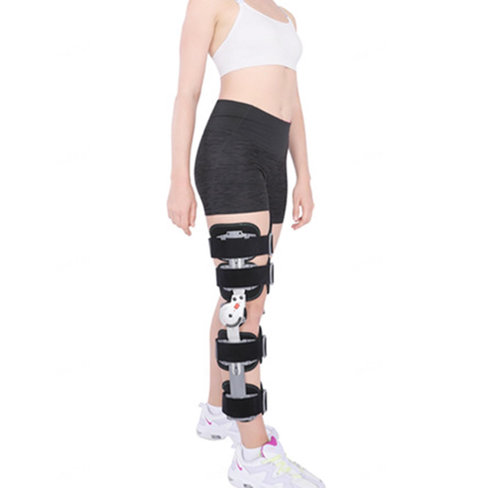 Rodillera Ajustable de Aleación de Aluminio, Rodillera con Bisagras Unisex, Rodillera de Rehabilitación Después de Una Lesión del Ligamento de Menisco, Estabilizador de Rodilla de Pierna