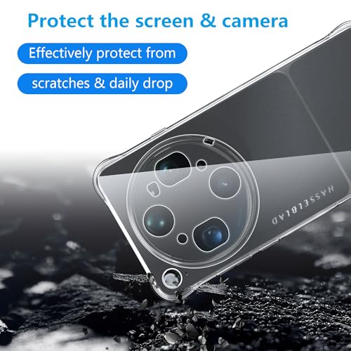 Image of Bumper Back Cover Case Transparent for Oppo Find X9 Ultra 5G|Four Corners Protection|Camera Protection Back Cover Case for Oppo Find X9 Ultra 5G -Transparent