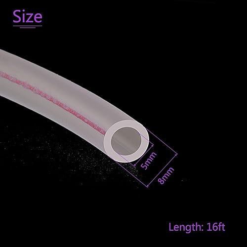 Miniatura 5 de DMiotech 1 paquete de manguera transparente de gasolina de 316 pulgadas x 516 pulgadas y 16 pies para cortacésped, cortadora de cuerdas,