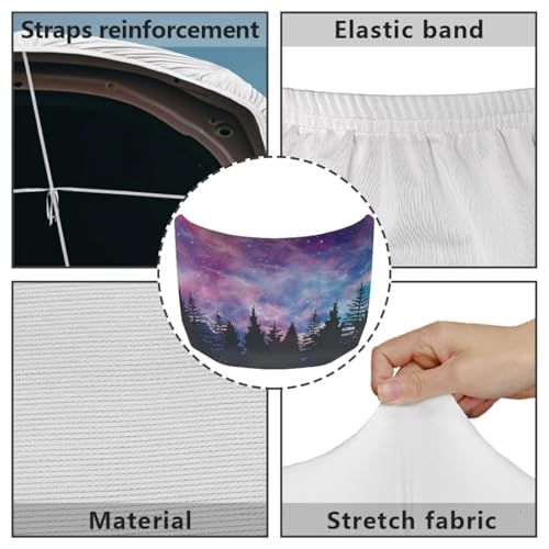 Image of Car Snow Cover,A Waterproof,Windproof Half Car Cover for Winter Frost and Ice Removal-Star Forest