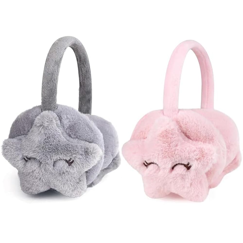 Katmerio Ohrenschützer Kinder - Winter Ohrenwärmer Mit Pailletten